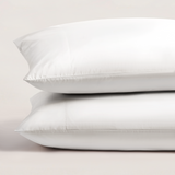 pure parima egyptian cotton ultra percale pillowcase set white
