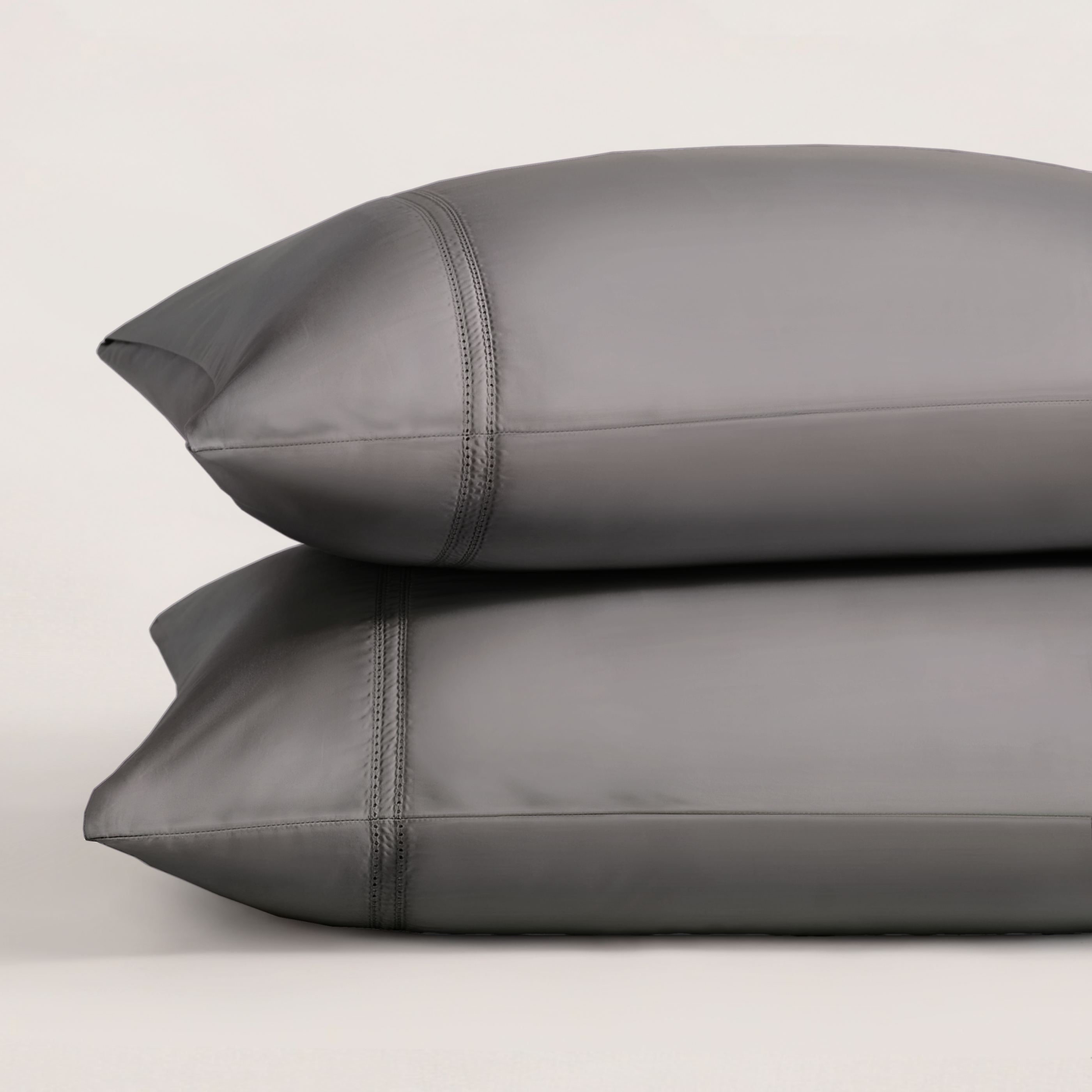 pure parima egyptian cotton yalda pillowcase set charcoal