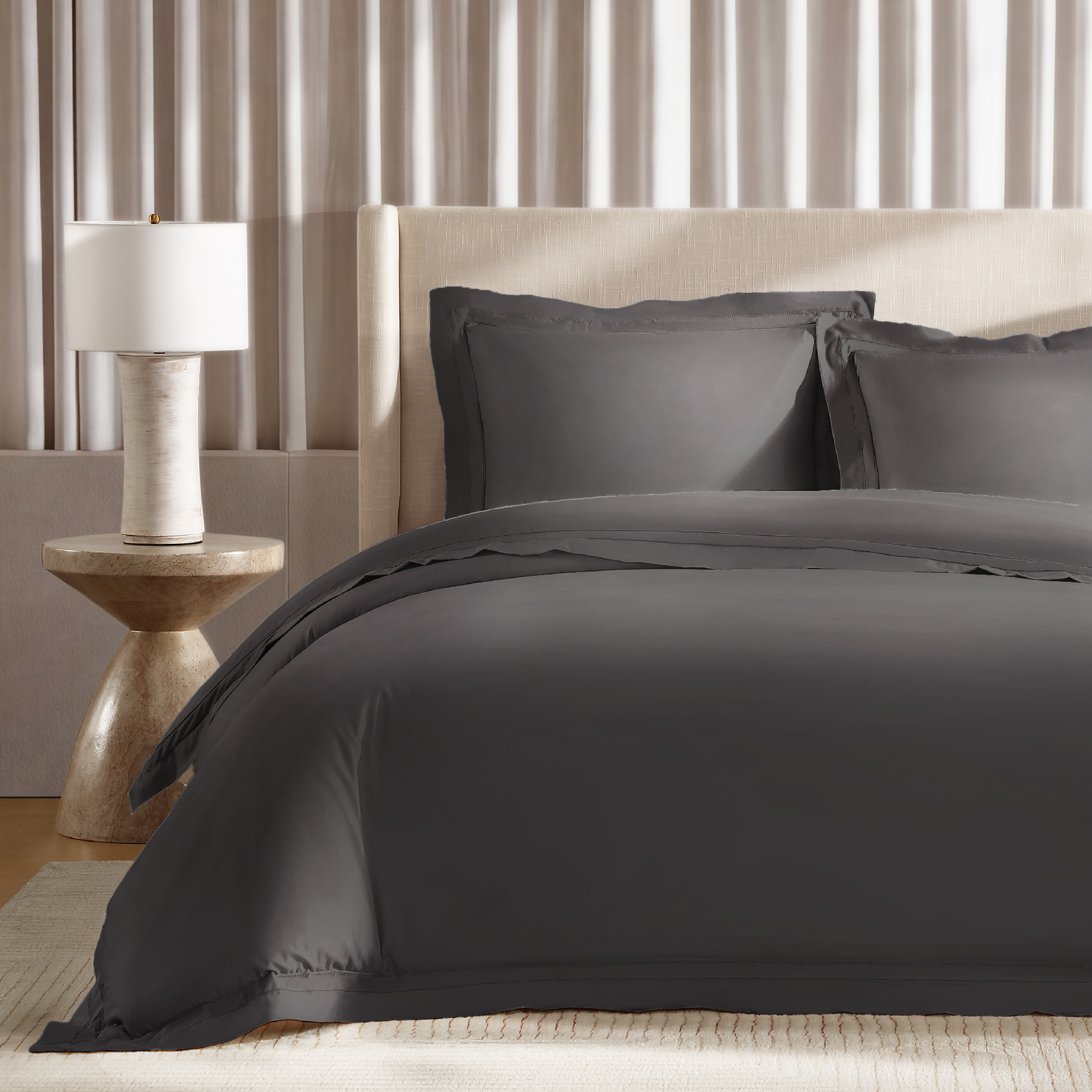 pure parima yalda egyptian cotton comfoter charcoal