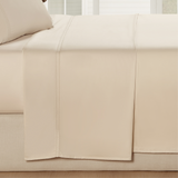 pure parima egyptian cotton yalda flat sheet cream