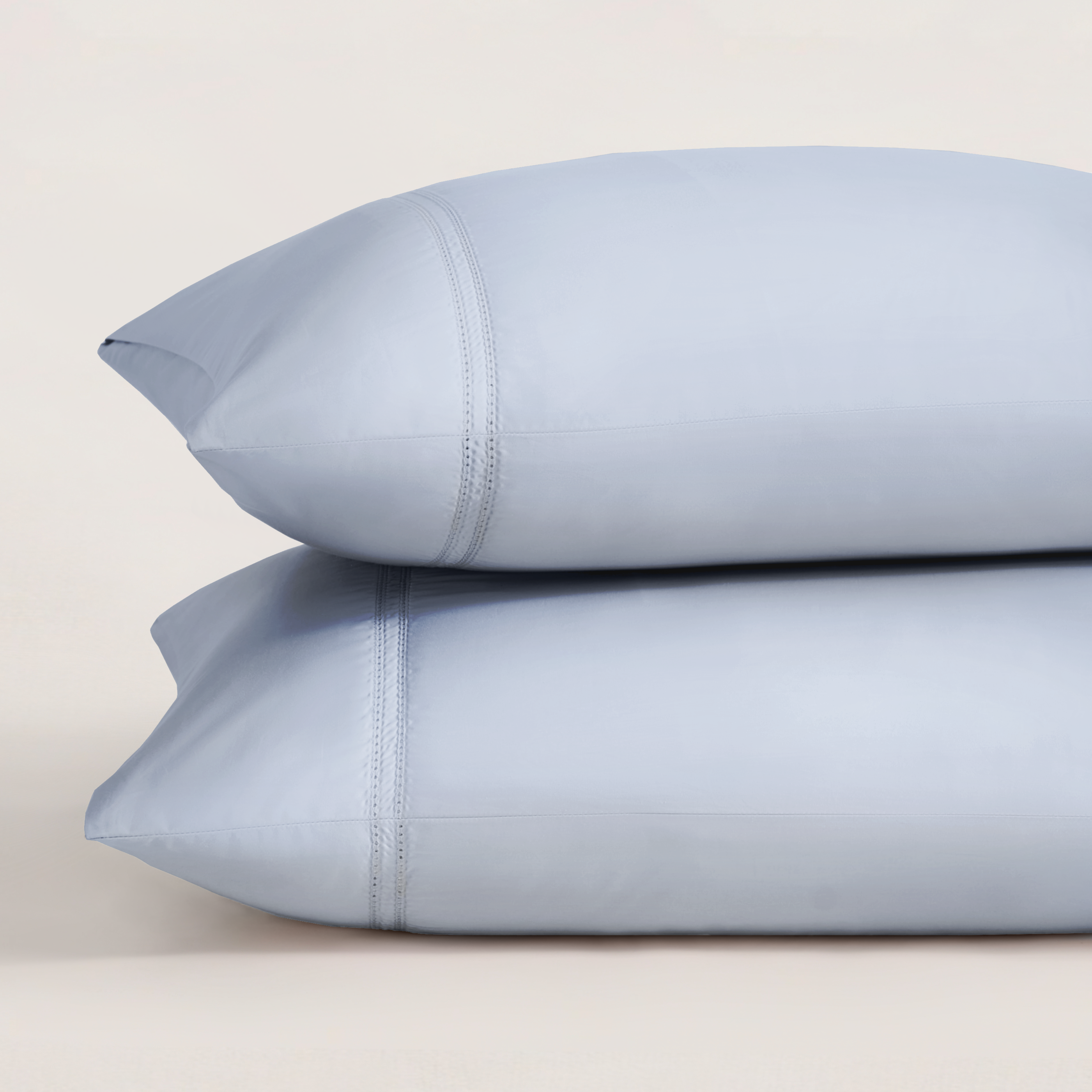 Pure Parima Egyptian Cotton Sheets Yalda Pillowcase Set#color_icy-blue
