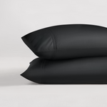 pure parima egyptian cotton yalda pillowcase black