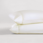 pure parima egyptian cotton yalda pillowcase ivory