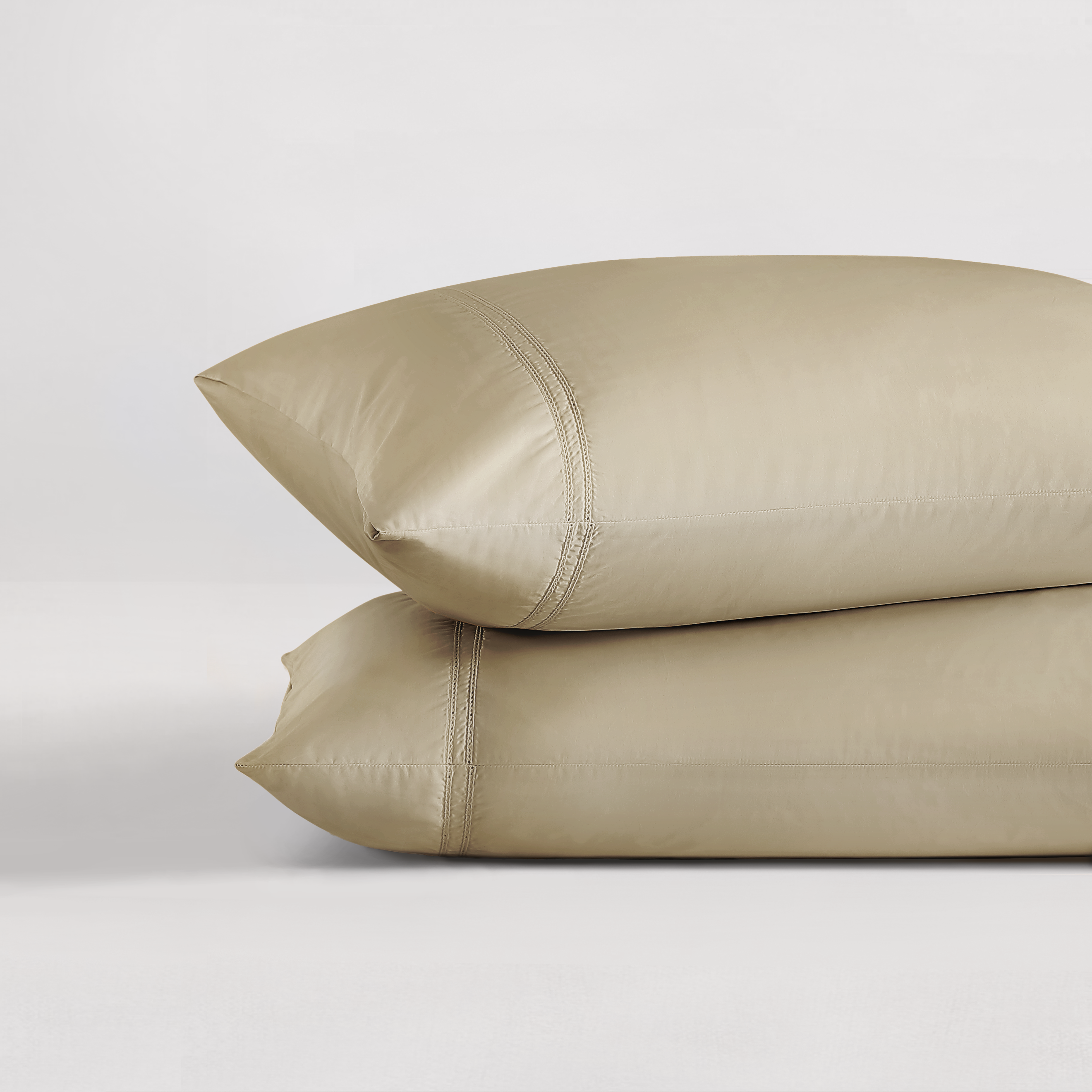 pure parima egyptian cotton yalda pillowcase tan