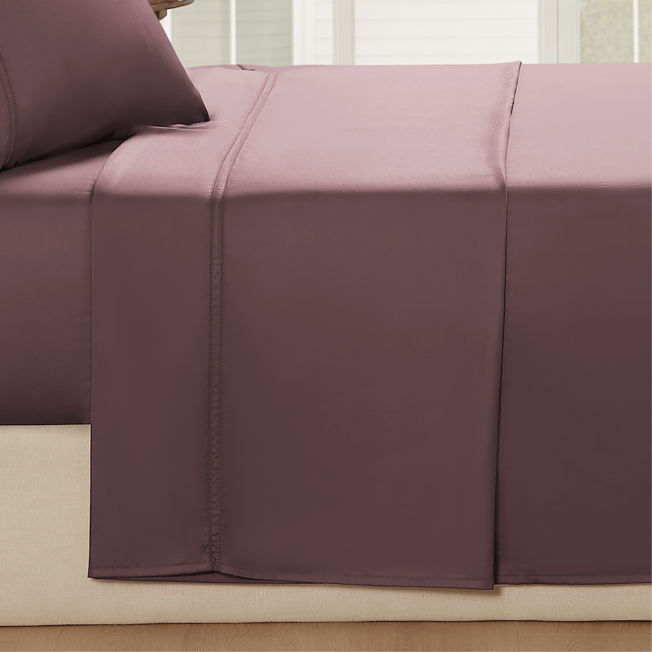 pure parima egyptian cotton yalda flat sheet raisin