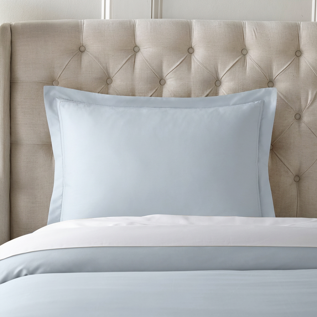 pure parima egyptian cotton yalda icy blue sham
