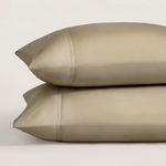 pure parima egyptian cotton yalda pillowcase set tan