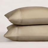 pure parima egyptian cotton yalda pillowcase set tan