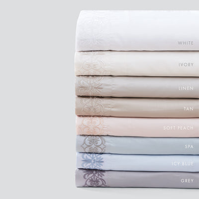 Pure Parima Egyptian Cotton Sheets Ariane Sheet Set | 100% Giza Egyptian Cotton#color_spa