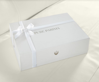 Pure Parima Egyptian Cotton Sheets Ultra Percale Sheet Set | Hotel Collection | 100% Giza Egyptian Cotton#color_bone