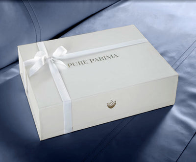Pure Parima Egyptian Cotton Sheets Ultra Percale Sheet Set | Hotel Collection | 100% Giza Egyptian Cotton#color_slate