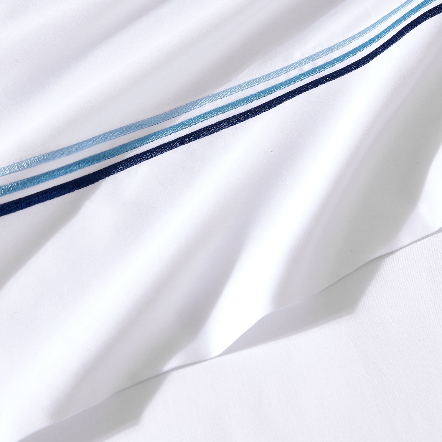 Pure Parima Egyptian Cotton Sheets Triple Luxe Sateen Sheet Set#color_ocean