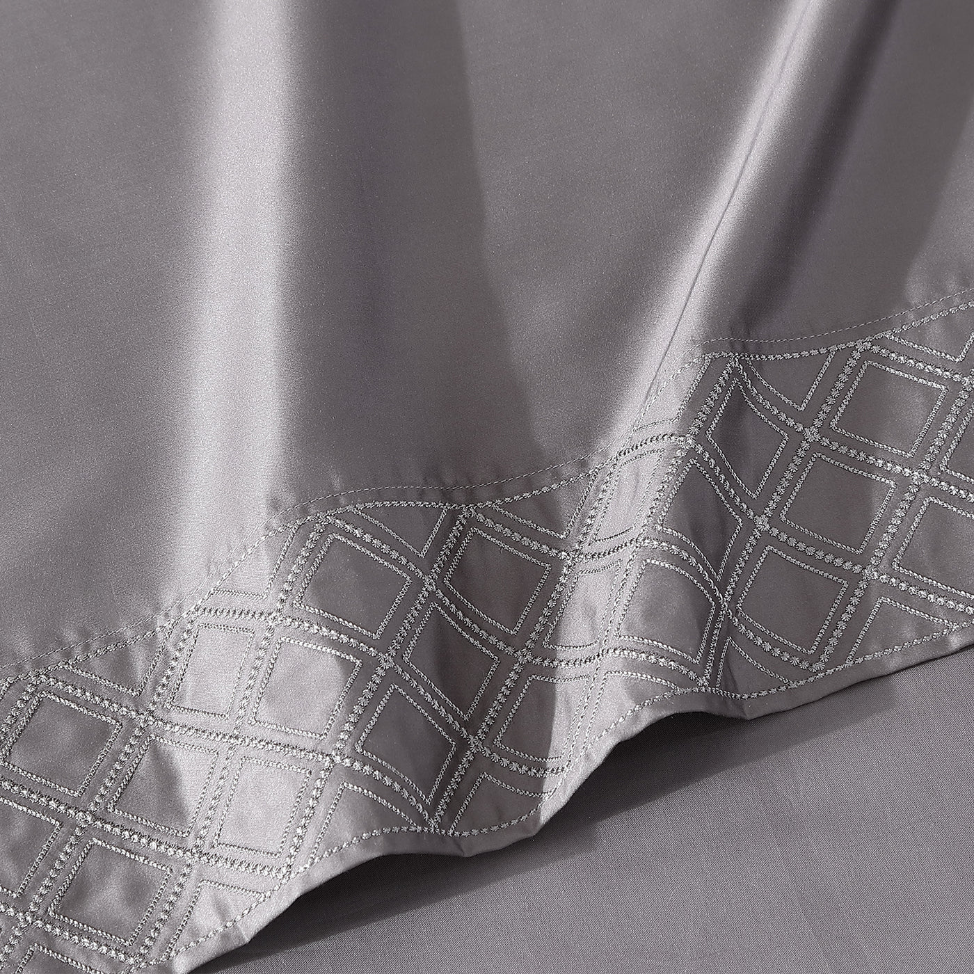 Pure Parima Egyptian Cotton Sheets Hira Sheet Set | 100% Giza Egyptian Cotton#color_charcoal
