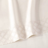 Pure Parima Egyptian Cotton Sheets Hira Sheet Set | 100% Giza Egyptian Cotton#color_ivory