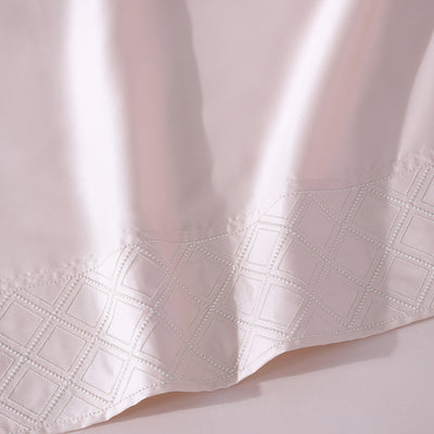 Pure Parima Egyptian Cotton Sheets Hira Sheet Set | 100% Giza Egyptian Cotton#color_soft-peach