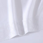 Pure Parima Egyptian Cotton Sheets Hira Sheet Set | 100% Giza Egyptian Cotton#color_white