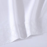 Pure Parima Egyptian Cotton Sheets Hira Sheet Set | 100% Giza Egyptian Cotton#color_white