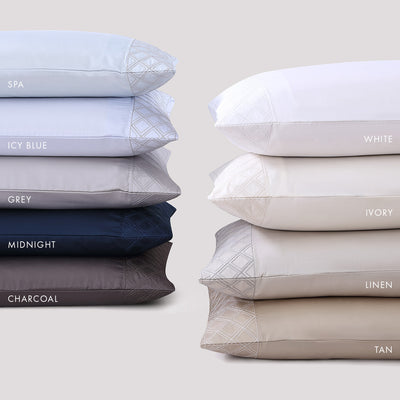 Pure Parima Egyptian Cotton Sheets Hira Pillowcase Set#color_spa
