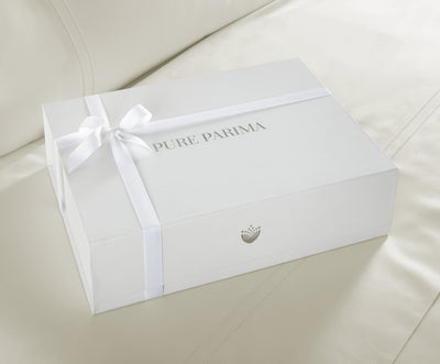 Pure Parima Egyptian Cotton Sheets Ariane Duvet Cover Set | 100% Giza Egyptian Cotton#color_ivory