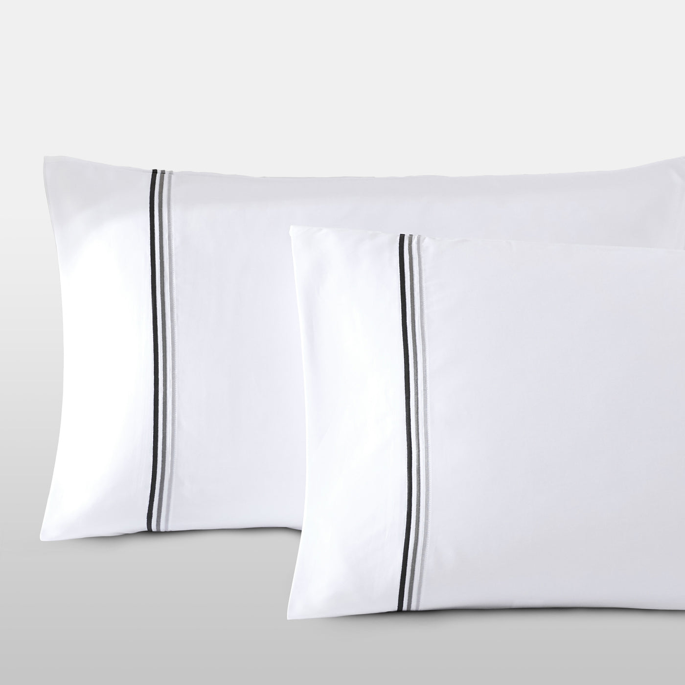 Pure Parima Egyptian Cotton Sheets Triple Luxe Sateen Pillowcase Set | Hotel Collection#color_graphite