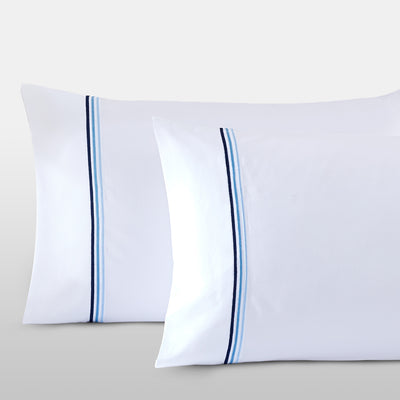 Pure Parima Egyptian Cotton Sheets Triple Luxe Sateen Pillowcase Set | Hotel Collection#color_ocean