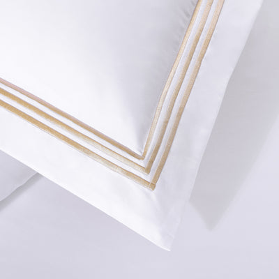 Pure Parima Egyptian Cotton Sheets Triple Luxe Sateen Duvet Cover Set | Hotel Collection | 100% Giza Egyptian Cotton#color_gold