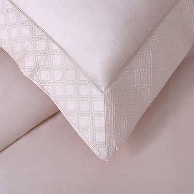 Pure Parima Egyptian Cotton Sheets Hira Duvet Cover Set | 100% Giza Egyptian Cotton#color_soft-peach