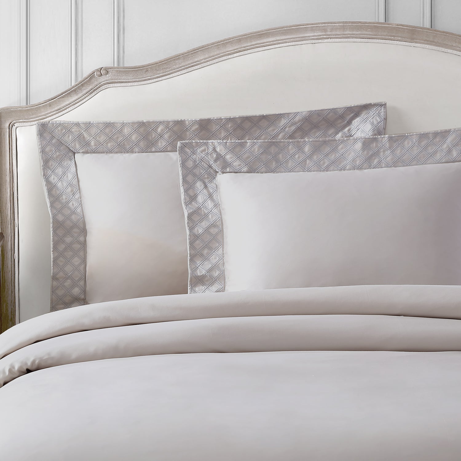 Pure Parima Egyptian Cotton Sheets Hira Duvet Cover Set | 100% Giza Egyptian Cotton#color_linen