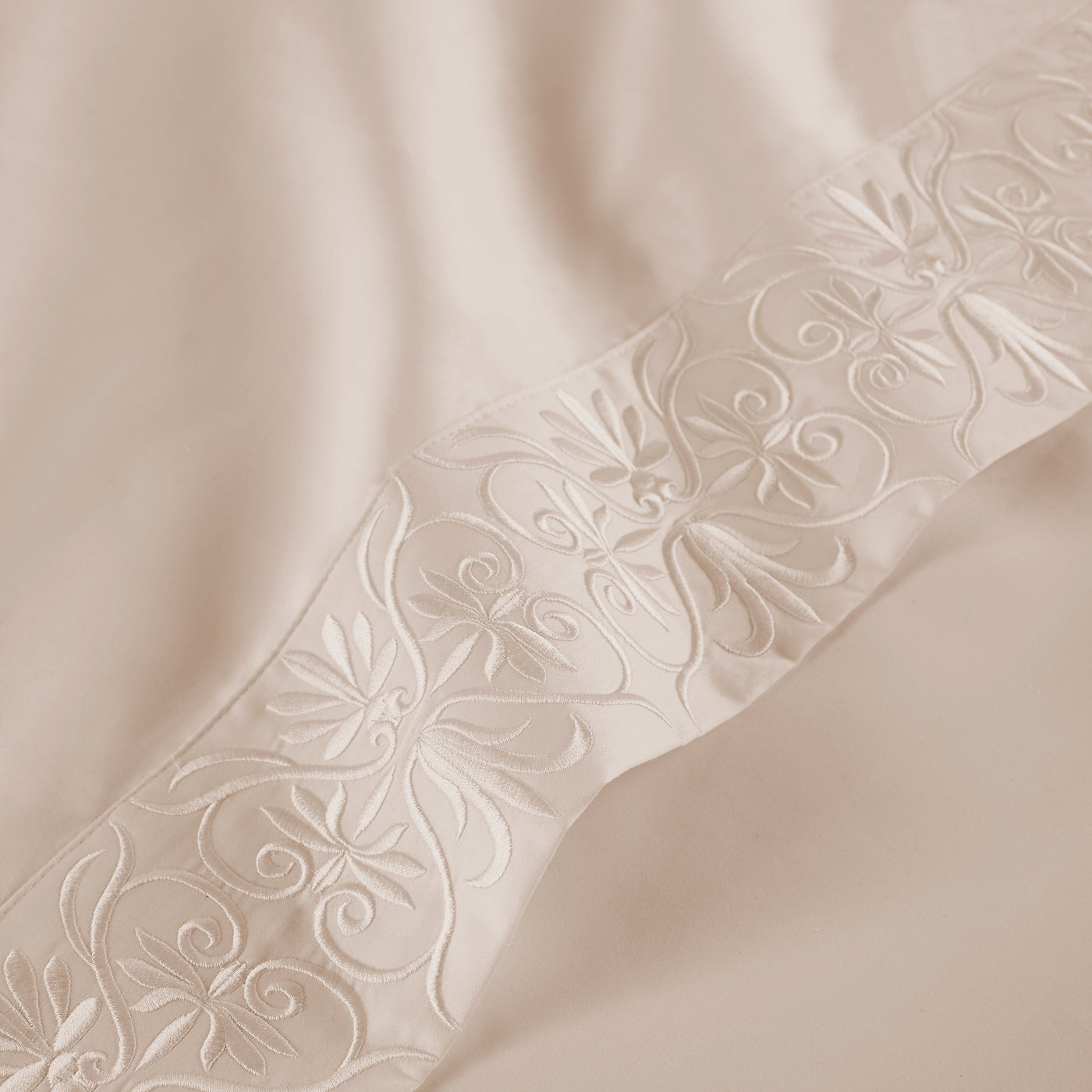 Pure Parima Egyptian Cotton Sheets Ariane Sheet Set | 100% Giza Egyptian Cotton#color_soft-peach