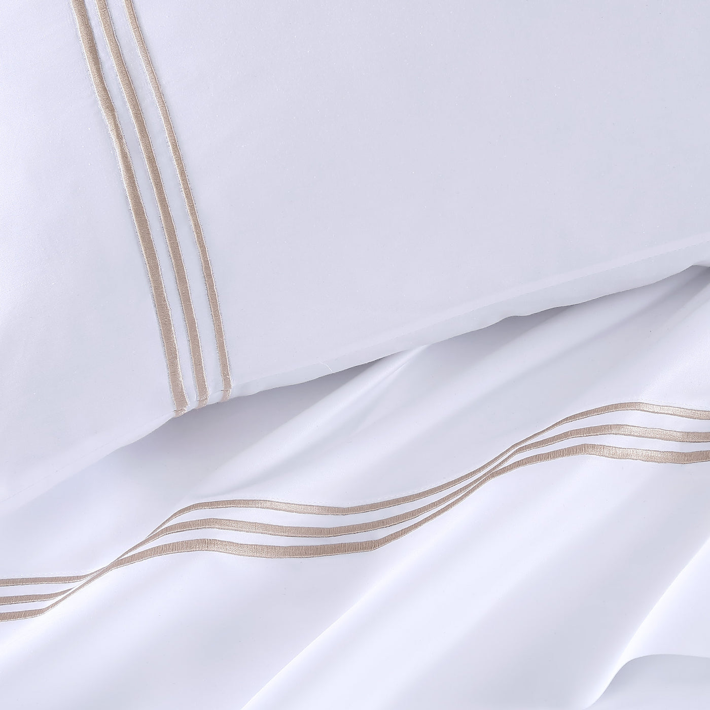 Pure Parima Egyptian Cotton Sheets Triple Luxe Sateen Sheet Set | Hotel Collection | 100% Giza Egyptian Cotton#color_gold