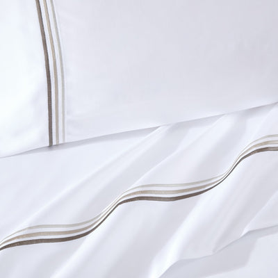Pure Parima Egyptian Cotton Sheets Triple Luxe Sateen Sheet Set | Hotel Collection | 100% Giza Egyptian Cotton#color_dune