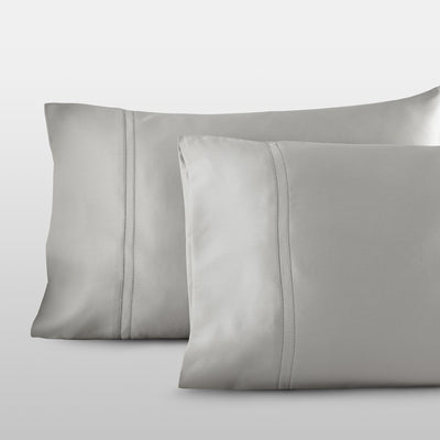 Pure Parima Egyptian Cotton Sheets Yalda Pillowcase Set#color_grey