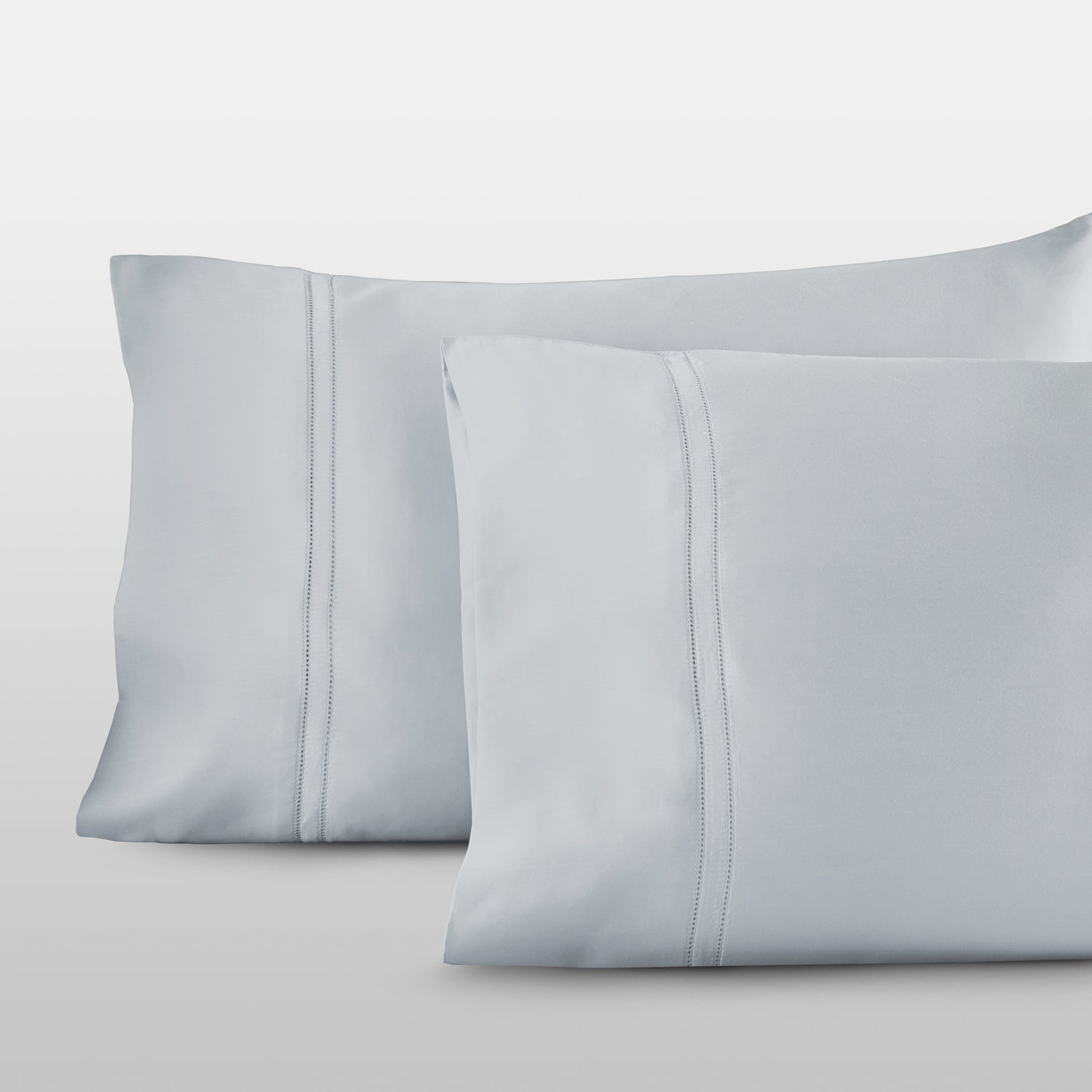 Pure Parima Egyptian Cotton Sheets Yalda Pillowcase Set#color_icy-blue