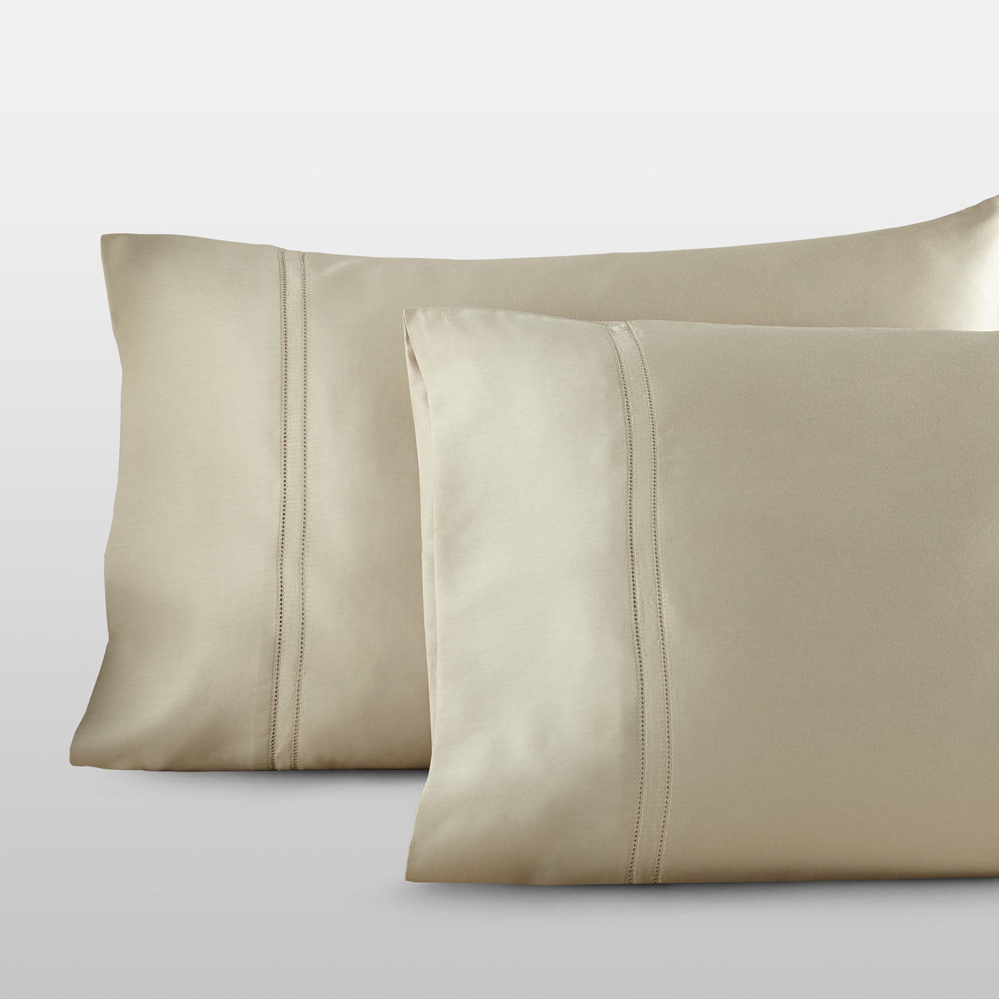 Pure Parima Egyptian Cotton Sheets Yalda Pillowcase Set#color_tan