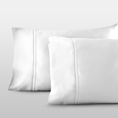 Pure Parima Egyptian Cotton Sheets Yalda Pillowcase Set#color_white