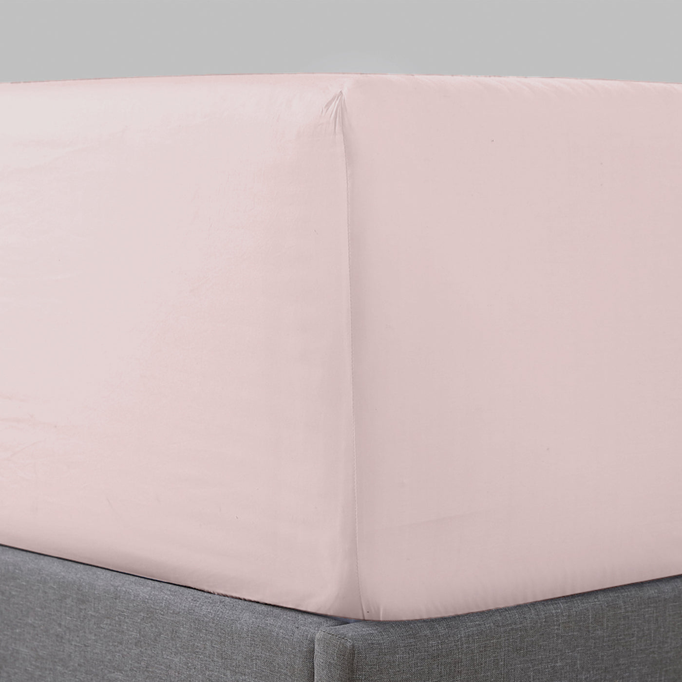 Pure Parima Egyptian Cotton Sheets Sateen Fitted Sheet#color_soft-peach