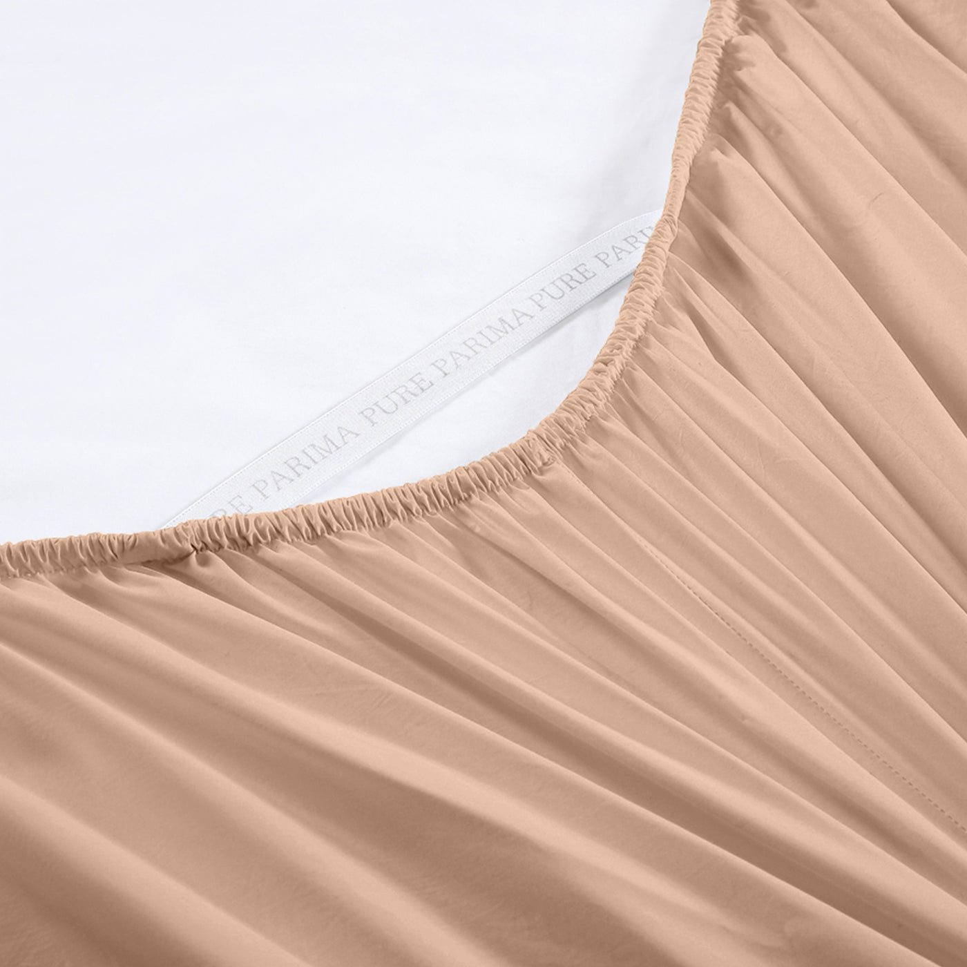 Pure Parima Egyptian Cotton Sheets Sateen Fitted Sheet#color_canyon