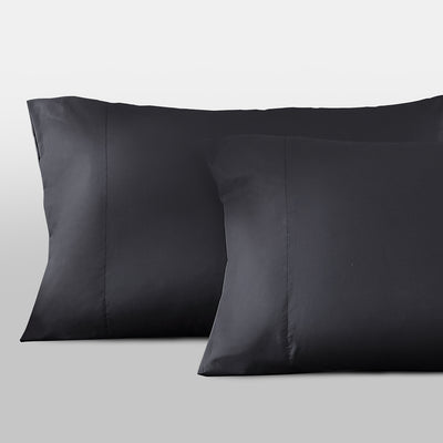 Pure Parima Egyptian Cotton Sheets Ultra Percale Pillowcase Set | Hotel Collection#color_carbon