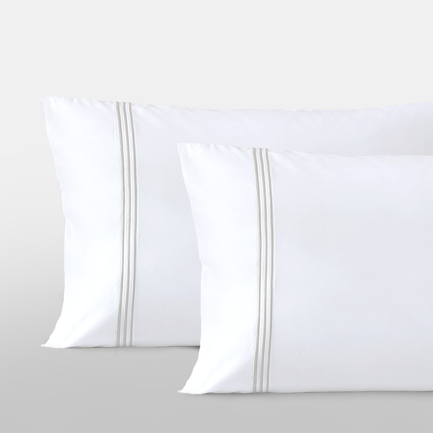 Pure Parima Egyptian Cotton Sheets Triple Luxe Sateen Pillowcase Set | Hotel Collection#color_nickel