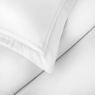 Pure Parima Egyptian Cotton Sheets Yalda Duvet Cover Set | 100% Giza Egyptian Cotton#color_white