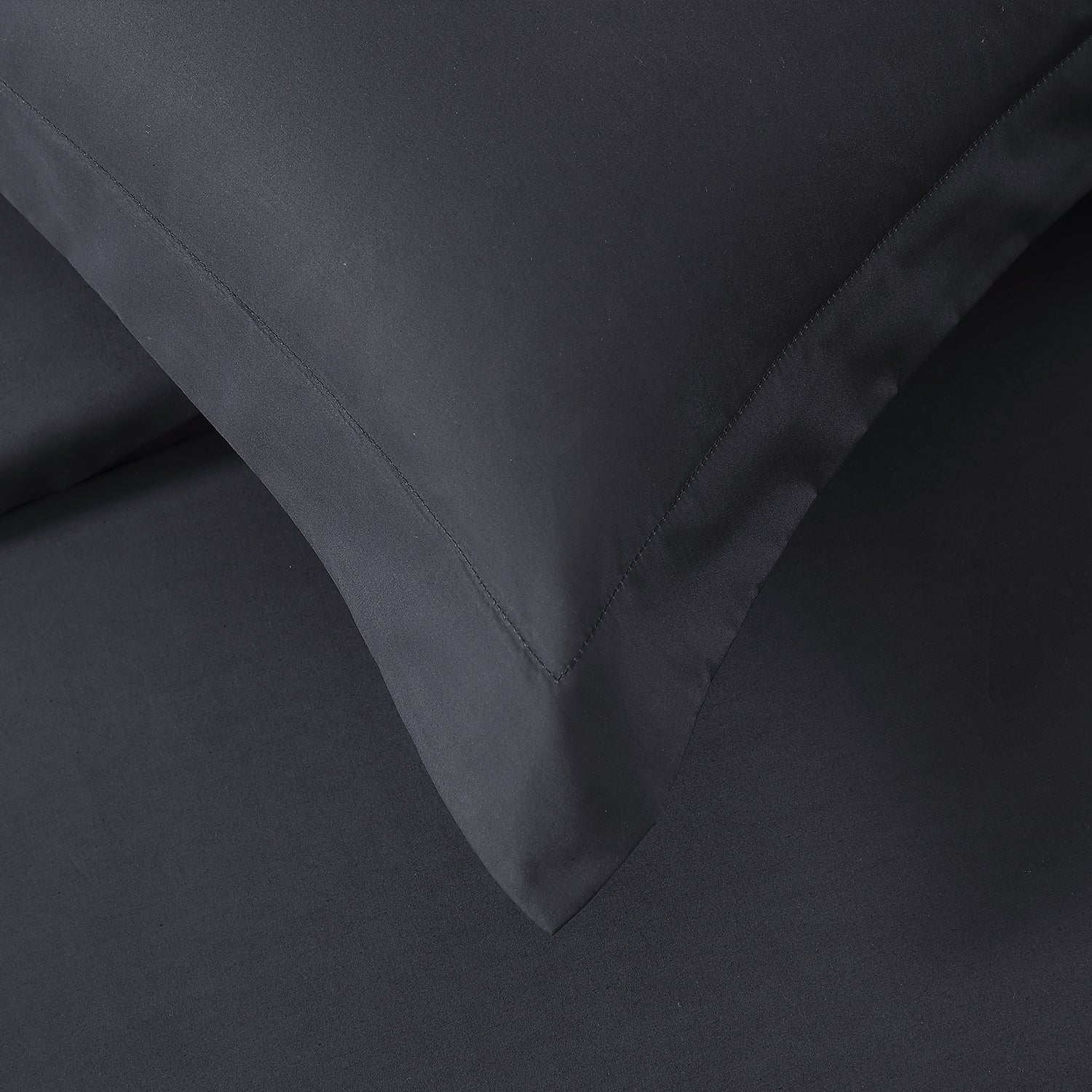 Pure Parima Egyptian Cotton Sheets Ultra Percale Duvet Cover Set#color_carbon