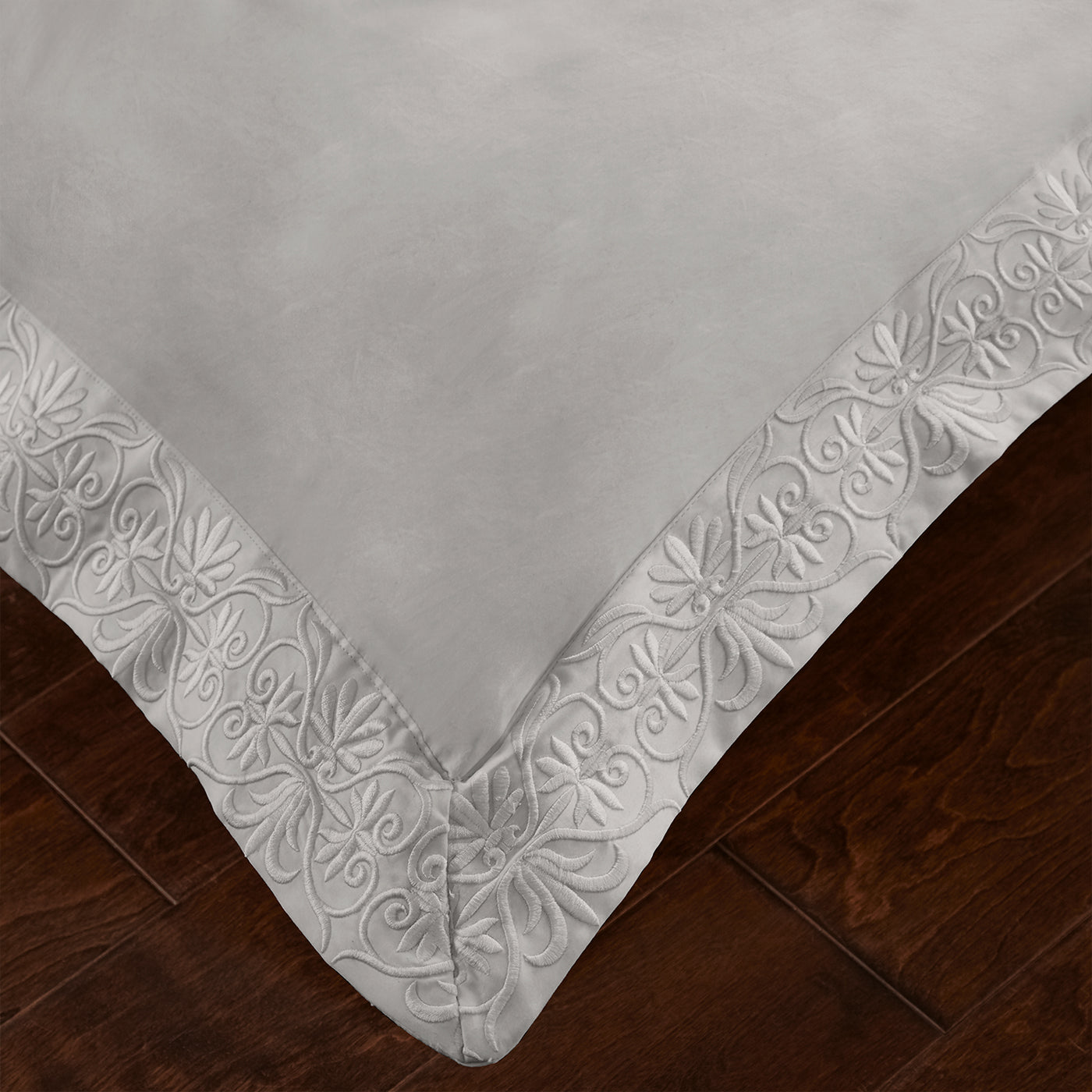 Pure Parima Egyptian Cotton Sheets Ariane Duvet Cover Set | 100% Giza Egyptian Cotton#color_grey