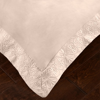 Pure Parima Egyptian Cotton Sheets Ariane Duvet Cover Set | 100% Giza Egyptian Cotton#color_soft-peach