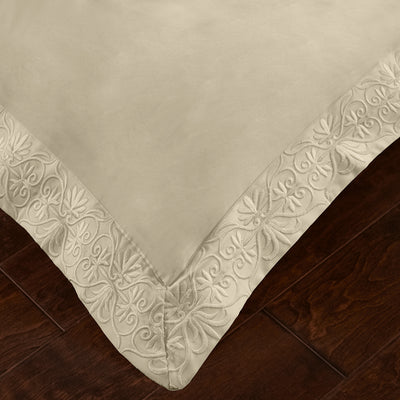Pure Parima Egyptian Cotton Sheets Ariane Duvet Cover Set | 100% Giza Egyptian Cotton#color_tan