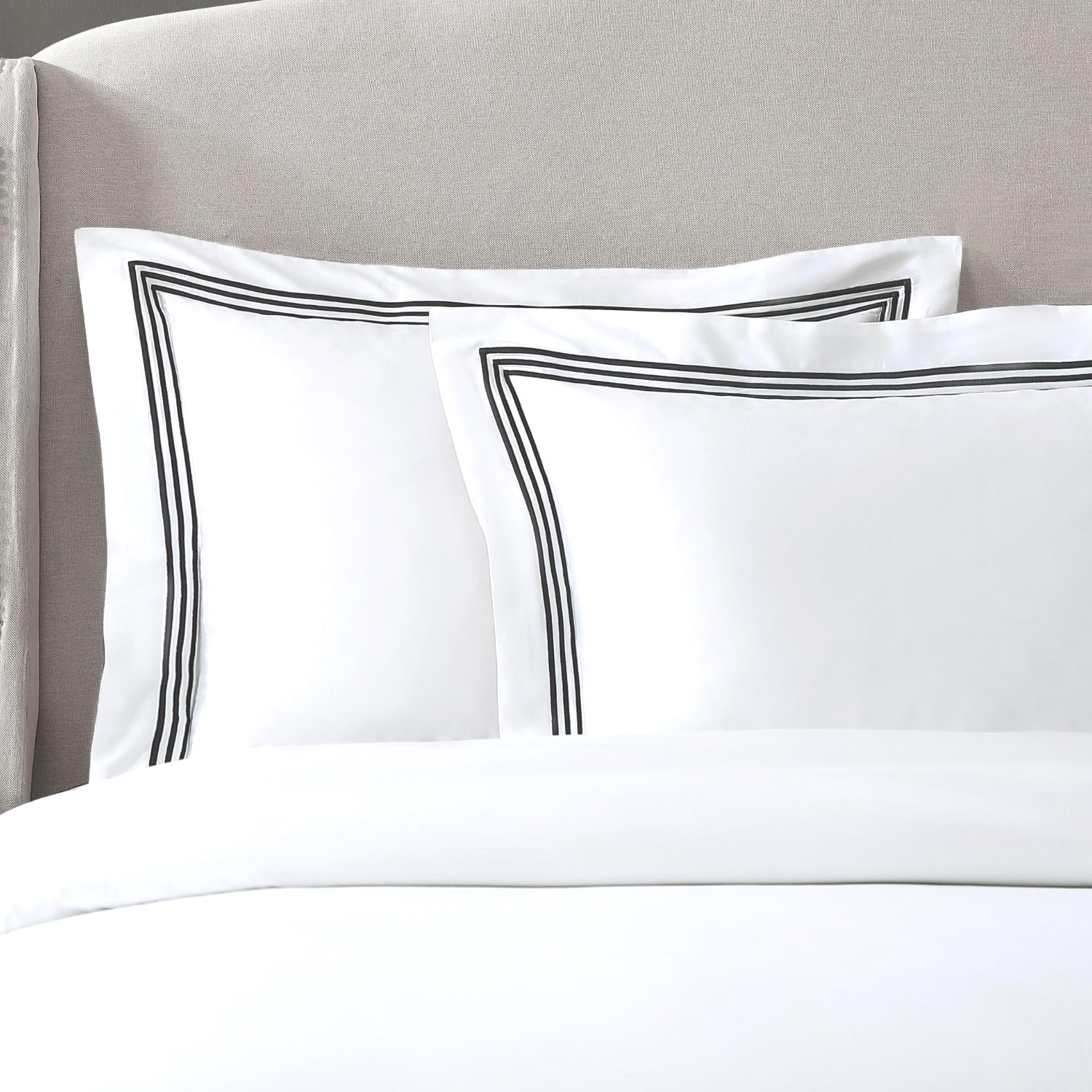 Pure Parima Egyptian Cotton Sheets Triple Luxe Sateen Duvet Cover Set#color_black