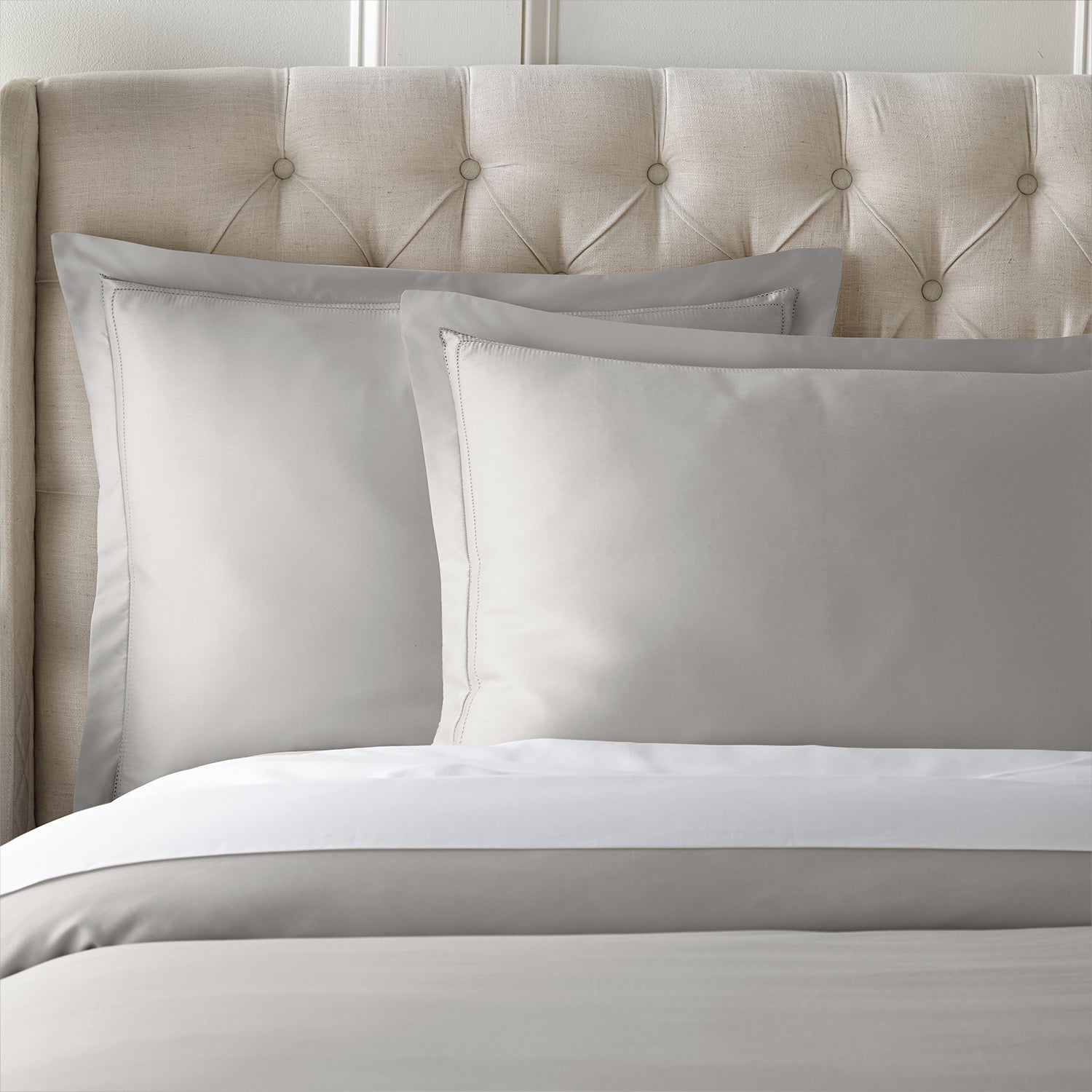 Pure Parima Egyptian Cotton Sheets Yalda Duvet Cover Set | 100% Giza Egyptian Cotton#color_grey