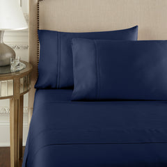 Pure Parima Egyptian Cotton Sheets Yalda Sheet Set | 100% Giza Egyptian Cotton#color_midnight