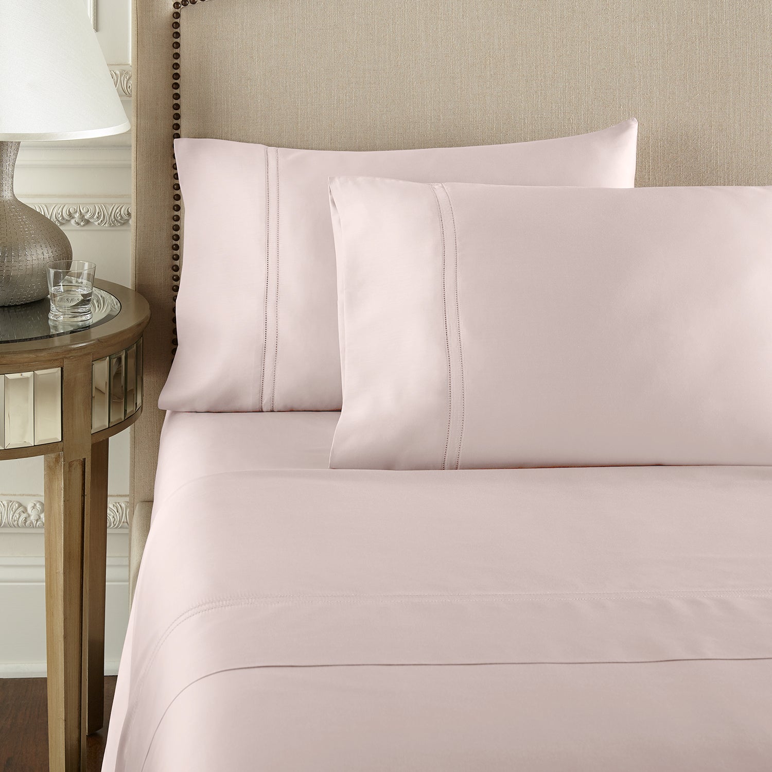 Pure Parima Egyptian Cotton Sheets Yalda Sheet Set | 100% Giza Egyptian Cotton#color_soft-peach