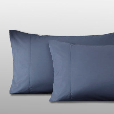 Pure Parima Egyptian Cotton Sheets Ultra Percale Pillowcase Set | Hotel Collection#color_slate