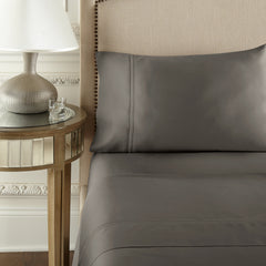 Pure Parima Egyptian Cotton Sheets Yalda Sheet Set | 100% Giza Egyptian Cotton#color_charcoal